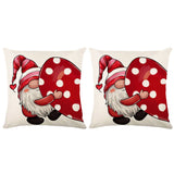 2Pcs Valentine's Day Print Cushion Cover Sofa Throw Pillowcase Pillow Cover Home Decor-Style 4