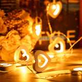 20LEDs Valentine's Day LED Heart String Light Battery Operated Fairy Lights Home Decor White