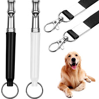 2 Pack Pet Dog Training Whistle Ultra Sonic Adjustable Pitch