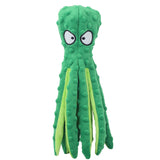 FancyGrab Dog Chew Toys Dog Squeaky Toys Octopus Squeaky Toys For Puppy Green