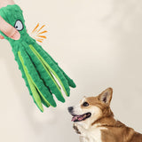 FancyGrab Dog Chew Toys Dog Squeaky Toys Octopus Squeaky Toys For Puppy Green