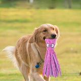 FancyGrab Dog Chew Toys Dog Squeaky Toys Octopus Squeaky Toys For Puppy Purple