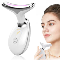 EMS Face Neck Massager Anti-Wrinkle Skin Lifting Beauty Device White