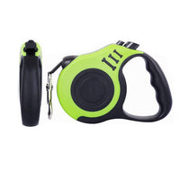 Retractable Dog Leash Extendable 5m With Folding Bowl Dispenser And Waste Bags Green