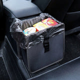 Foldable Car Trash Can Rubbish Bin Garbage Bag Hanging Car Storage Bag