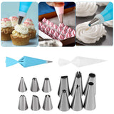 FancyGrab 193Pcs Cake Decorating Kit Baking Flower Icing Nozzles Piping Tool