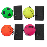 4Pcs Kids Wrist Return Balls Rubber Balls Sport Elastic Wrist Bounces Balls