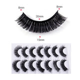 FancyGrab 7 Pairs of D-Curved Natural Curling False Eyelashes Air Feeling Faux False Eye Lashes Style 1