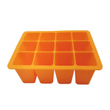 12-Cell Seedling Pots Tray Reusable Silicone Seedling Pot Orange