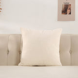 2Pcs Pillow Covers Cushion Protectors Decorative Pillow Cases White