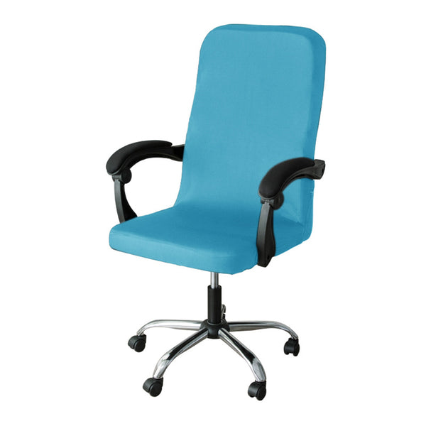 1 Piece Water Resistant Office Chair Slipcovers Blue-M