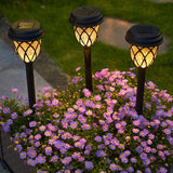 6-Pack Waterproof Solar Garden Lights Outdoor Pathway Decorative Lights Warm White