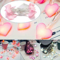 Valentine's Day LED String Lights Fairy Heart Shaped Decor