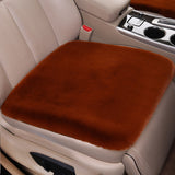 3Pcs Universal Car Seat Cover Front Rear Cushion Plush Pad Protector Mat Warm Umber