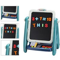 Kid Double Sided Art Easel Magnetic Drawing Board Set