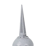 4Pcs Cemetery Memorial Vase with Spikes Grave Ground Stake Vase Resin Cones Flowers Holder for Grave Decoration Grey