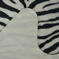 Cute Animal Printed Floor Mat Western Decor for Home and Room Zebra Style