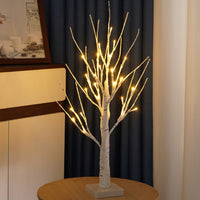 24LED Lighted Birch Tree Light Warm White LED Artificial Branch Tree Lamp-45 cm