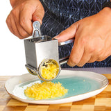 Stainless Steel Rotary Cheese Grater Cheese Cutter with 4 Rotary Drums Kitchen Tools