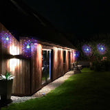 2X Colored 8 Modes DIY Starburst Solar Lights 200LED 40 Branches Fireworks Lamp