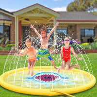 170cm Summer Water Spray Pad Sprinkle Splash Playing Mat for Kid