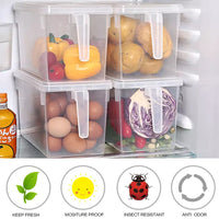 4 or 8Pcs Refrigerator Food Container Kitchen Storage Box Cabinet Organizer