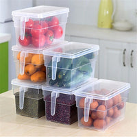 4 or 8Pcs Refrigerator Food Container Kitchen Storage Box Cabinet Organizer