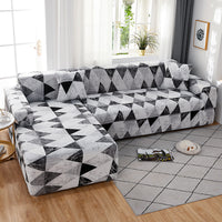 Geometric Pattern Sofa Cover Elastic Sofa Cover Soft Sofa Cover Stretch Slipcover Sofa Protector Cover