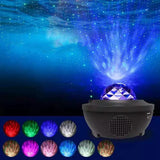 LED Galaxy Star Projector Light Night Lamp USB Bluetooth Music Speaker