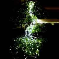 1pc Waterfall 200LED Solar Power Lights String Fairy Light Wedding Xmas Home Garden Decor