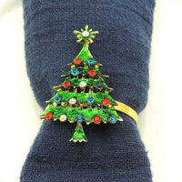 Chritmas Tree Christmas Napkin Rings Napkin Holder Rings Christmas Decoration