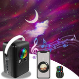 Bluetooth LED Night Light Projector Star Sky Moon Lamp