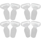 2 In 1 T-type Silicone Shoe Heel Pads Liners Inserts Cushion Grip High-heel Insole