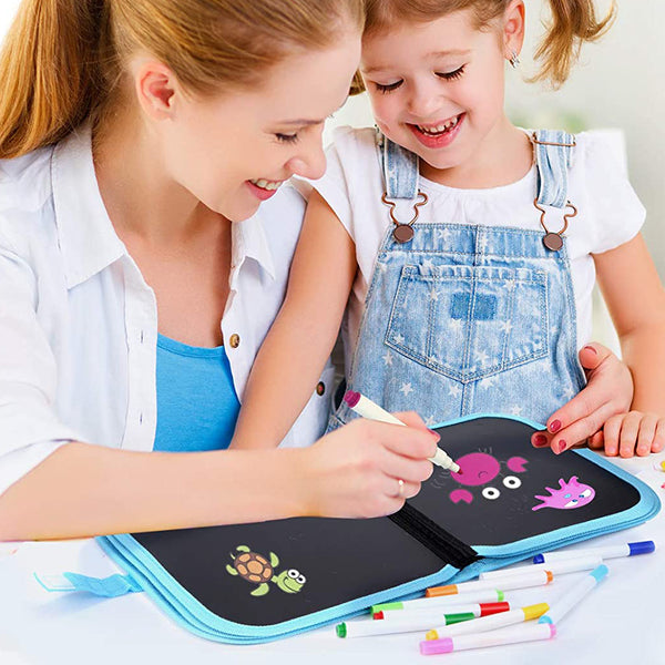 Portable Kids Erasable Doodle Book Reusable Painting Drawing Pads