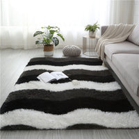 Soft Rectangle Fluffy Plush Rug Home Decoration Carpet