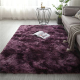 Soft Rectangle Fluffy Plush Rug Home Decoration Carpet