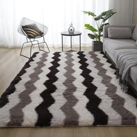 Soft Rectangle Fluffy Plush Rug Home Decoration Carpet