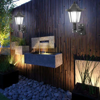 Retro Solar Hexagonal Wall Lamp Outdoor Garden Decor