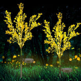 Aritificial Solar Canola Flowers Lights Patio Stake Walkway Lamp Outdoor Garden Decor