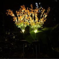 Aritificial Solar Canola Flowers Lights Patio Stake Walkway Lamp Outdoor Garden Decor