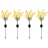 Aritificial Solar Canola Flowers Lights Patio Stake Walkway Lamp Outdoor Garden Decor