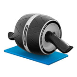 White AB Abdominal Wheel Roller Waist Core Exercise with Knee Pad