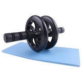 Black AB Abdominal Wheel Roller Waist Core Exercise with Knee Pad