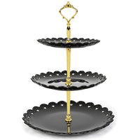 Round Plate 3 Tiered Serving Stand Tray Cake Stands Cupcake Holder for Party