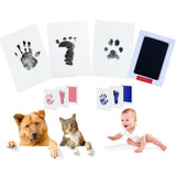 Baby Hand Foot Print Kits Wipe Safe Inkless