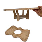 Portable Wooden Picnic Table Outdoor Mini Wine Rack