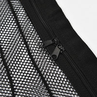 Double-Layer Car Roof Ceiling Net Storage Bag with Adjustable Strap Zipper