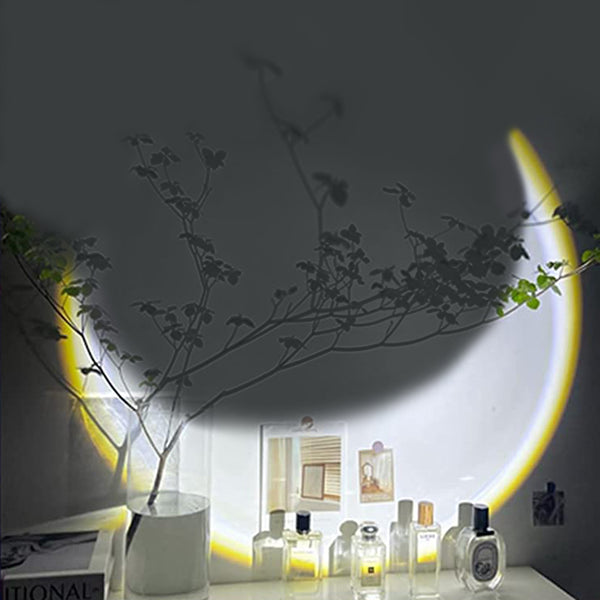 LED Vertical Moon Projector Lamp Remote Control Home Decor