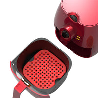 FDA Certified Silicone - Square Reusable Air Fryer Silicone Liners Air Fryer Mat 8.5inch Red