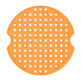 FDA Certified Silicone - Round Reusable Air Fryer Silicone Liners Air Fryer Mat 8inch Orange